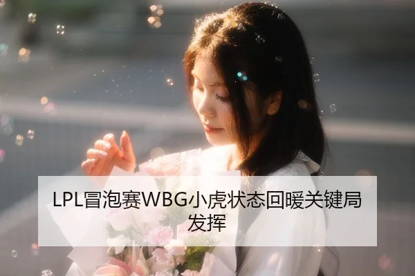 LPL冒泡赛WBG小虎状态回暖关键局发挥